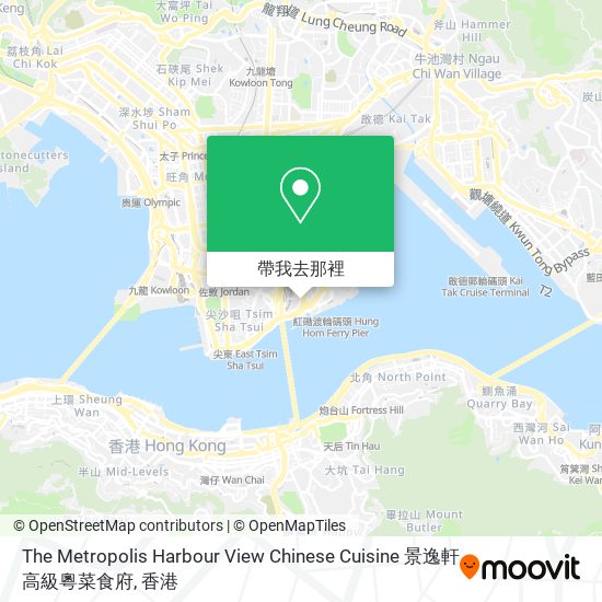 The Metropolis Harbour View Chinese Cuisine 景逸軒高級粵菜食府地圖