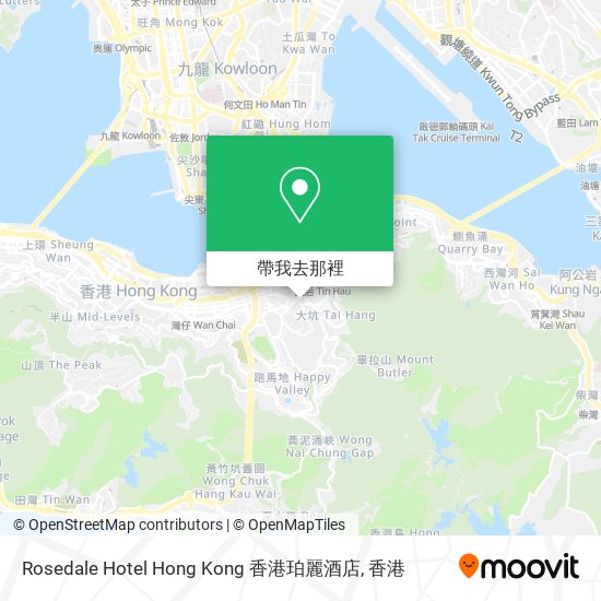 Rosedale Hotel Hong Kong 香港珀麗酒店地圖