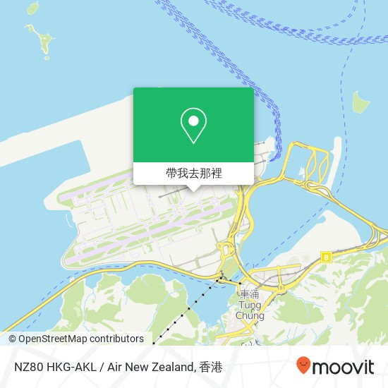 NZ80 HKG-AKL / Air New Zealand地圖