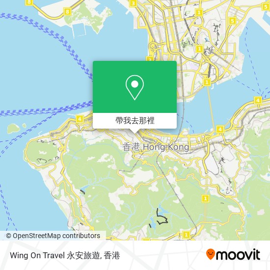 Wing On Travel 永安旅遊地圖