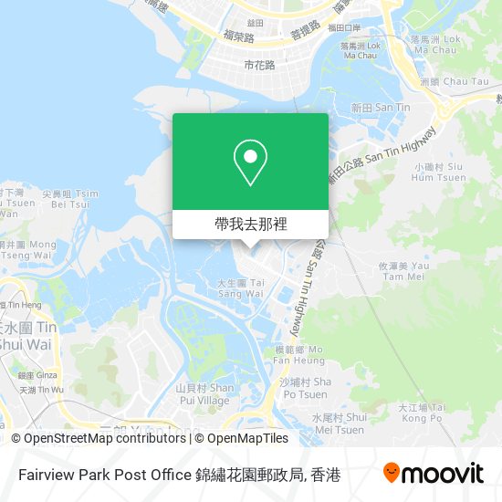 Fairview Park Post Office 錦繡花園郵政局地圖