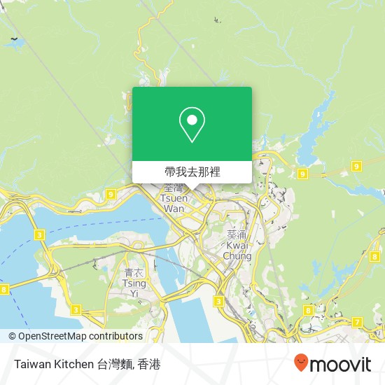 Taiwan Kitchen 台灣麵地圖