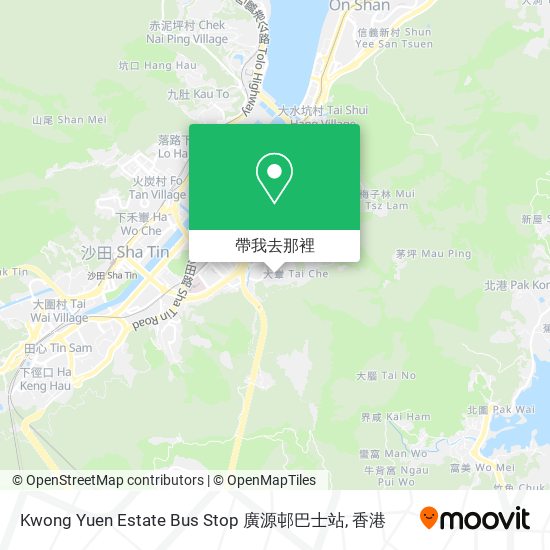 Kwong Yuen Estate Bus Stop 廣源邨巴士站地圖