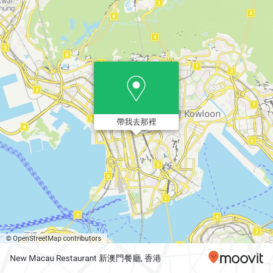 New Macau Restaurant 新澳門餐廳地圖