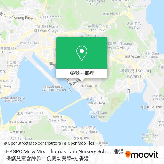 HKSPC Mr. & Mrs. Thomas Tam Nursery School 香港保護兒童會譚雅士伉儷幼兒學校地圖