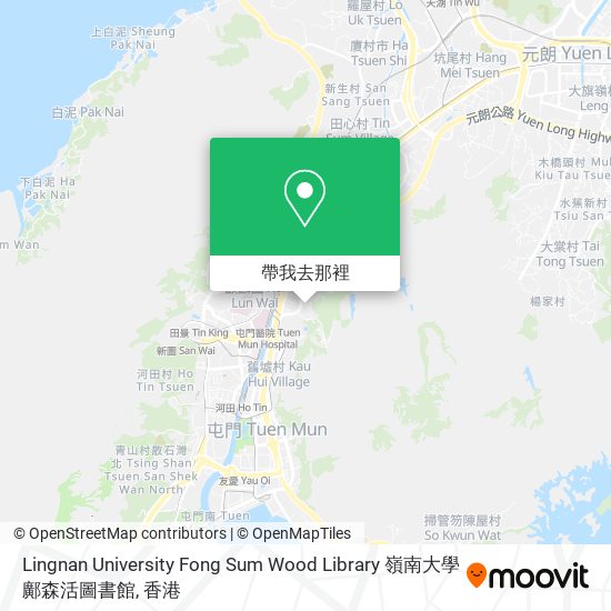 Lingnan University Fong Sum Wood Library 嶺南大學鄺森活圖書館地圖