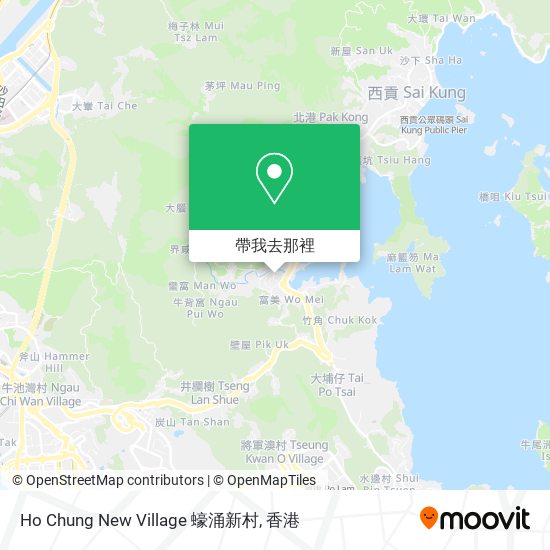Ho Chung New Village 蠔涌新村地圖