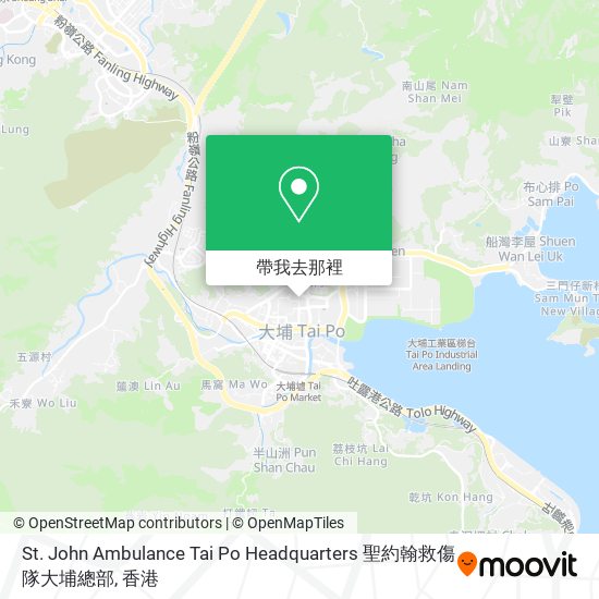 St. John Ambulance Tai Po Headquarters 聖約翰救傷隊大埔總部地圖