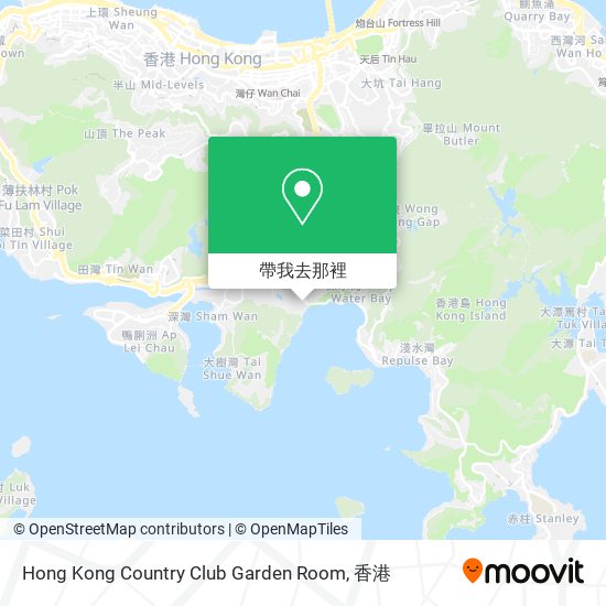 Hong Kong Country Club Garden Room地圖