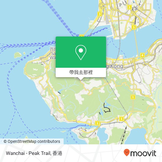 Wanchai - Peak Trail地圖