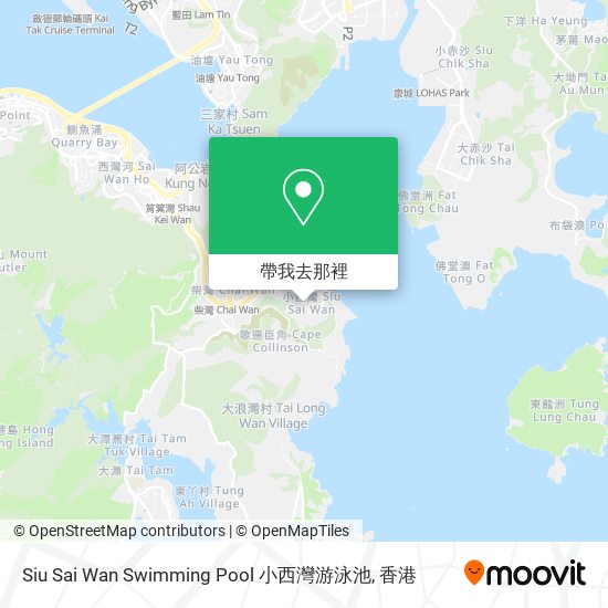 Siu Sai Wan Swimming Pool 小西灣游泳池地圖