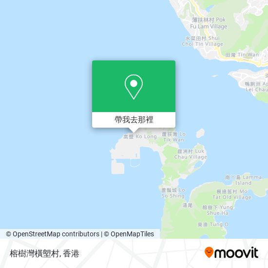 榕樹灣橫塱村地圖