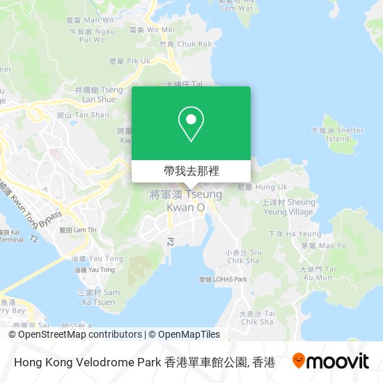 Hong Kong Velodrome Park 香港單車館公園地圖