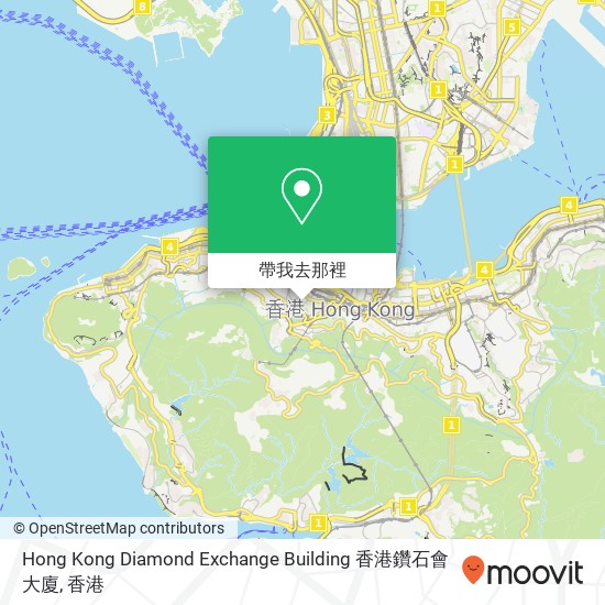 Hong Kong Diamond Exchange Building 香港鑽石會大廈地圖