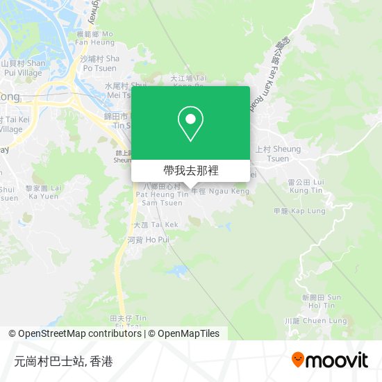 元崗村巴士站地圖