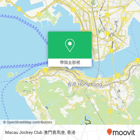 Macau Jockey Club 澳門賽馬會地圖