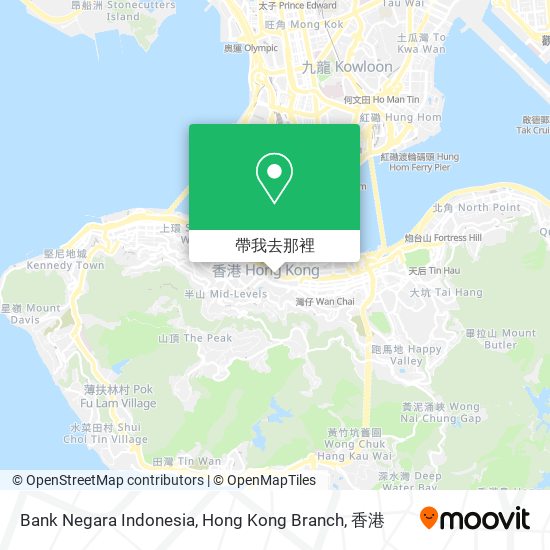 Bank Negara Indonesia, Hong Kong Branch地圖