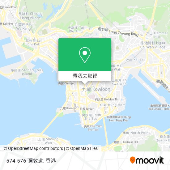 574-576 彌敦道地圖