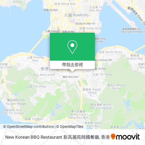 New Korean BBQ Restaurant 新高麗苑韓國餐廳地圖