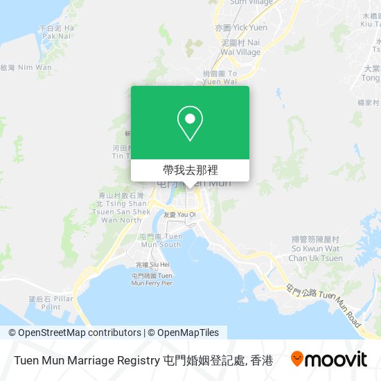 Tuen Mun Marriage Registry 屯門婚姻登記處地圖