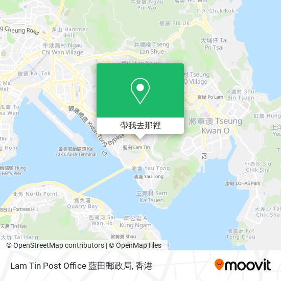 Lam Tin Post Office 藍田郵政局地圖