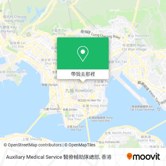 Auxiliary Medical Service 醫療輔助隊總部地圖