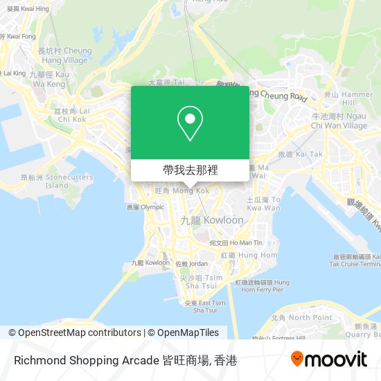 Richmond Shopping Arcade 皆旺商場地圖