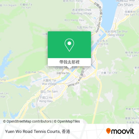 Yuen Wo Road Tennis Courts地圖