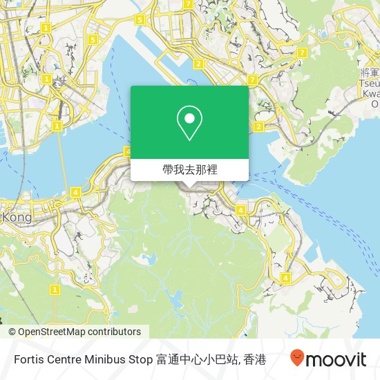 Fortis Centre Minibus Stop 富通中心小巴站地圖