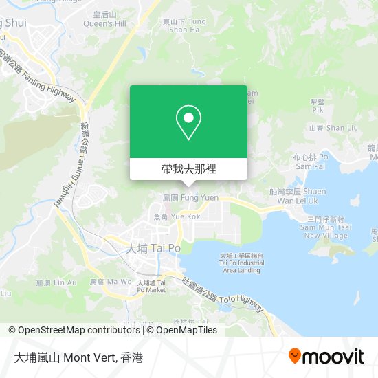 大埔嵐山 Mont Vert地圖