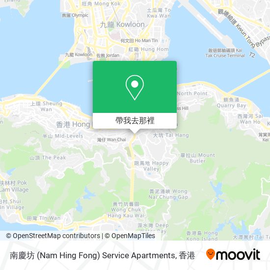 南慶坊 (Nam Hing Fong) Service Apartments地圖