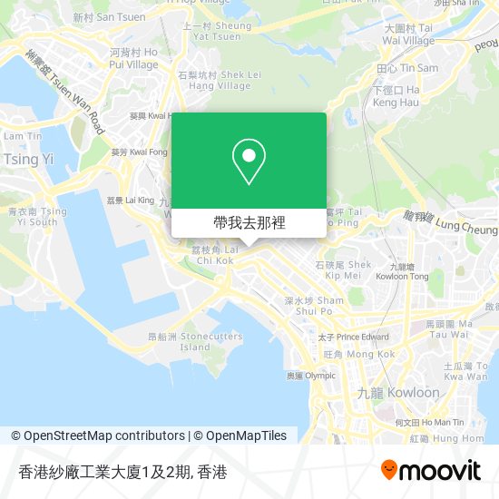 香港紗廠工業大廈1及2期地圖