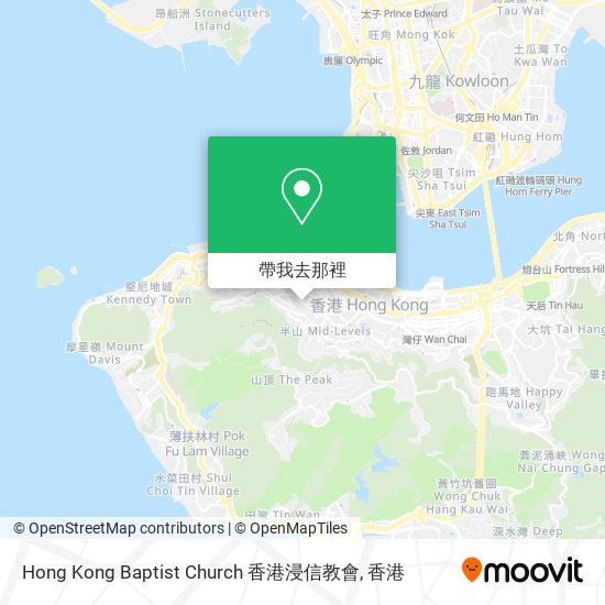 Hong Kong Baptist Church 香港浸信教會地圖