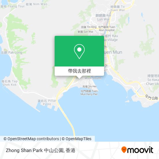 Zhong Shan Park 中山公園地圖