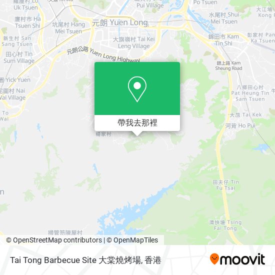 Tai Tong Barbecue Site 大棠燒烤場地圖
