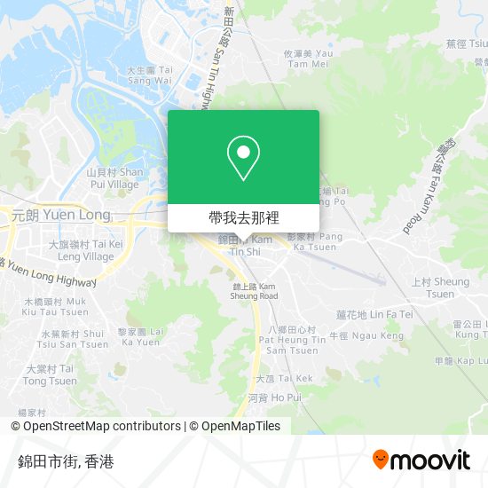 錦田市街地圖