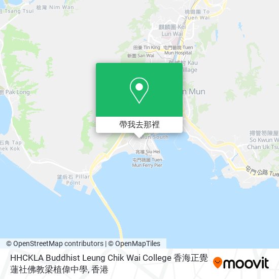 HHCKLA Buddhist Leung Chik Wai College 香海正覺蓮社佛教梁植偉中學地圖