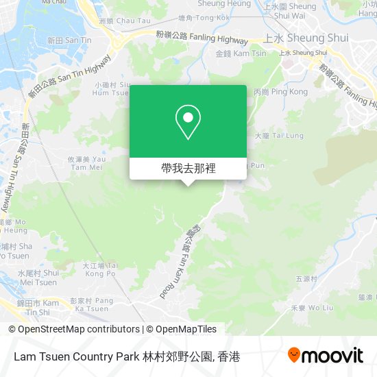 Lam Tsuen Country Park 林村郊野公園地圖