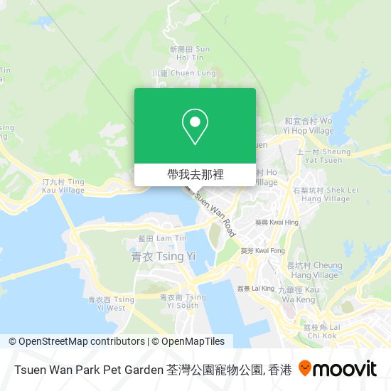 Tsuen Wan Park Pet Garden 荃灣公園寵物公園地圖