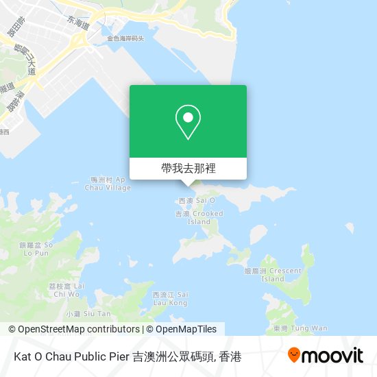 Kat O Chau Public Pier 吉澳洲公眾碼頭地圖