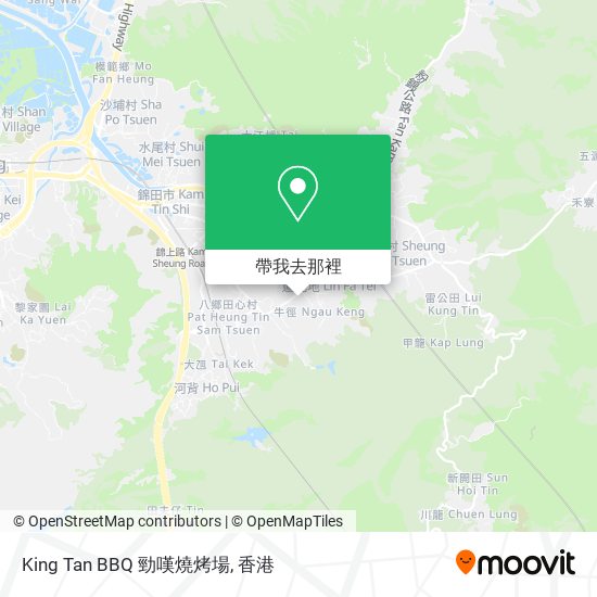 King Tan BBQ  勁嘆燒烤場地圖