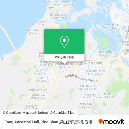 Tang Ancestral Hall, Ping Shan 屏山鄧氏宗祠地圖