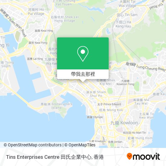 Tins Enterprises Centre 田氏企業中心地圖