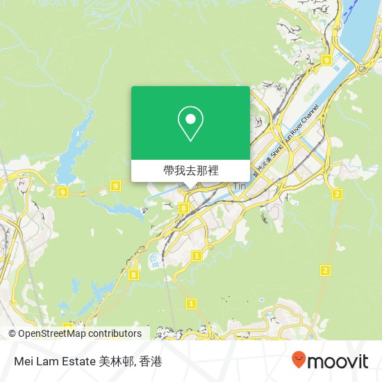 Mei Lam Estate 美林邨地圖