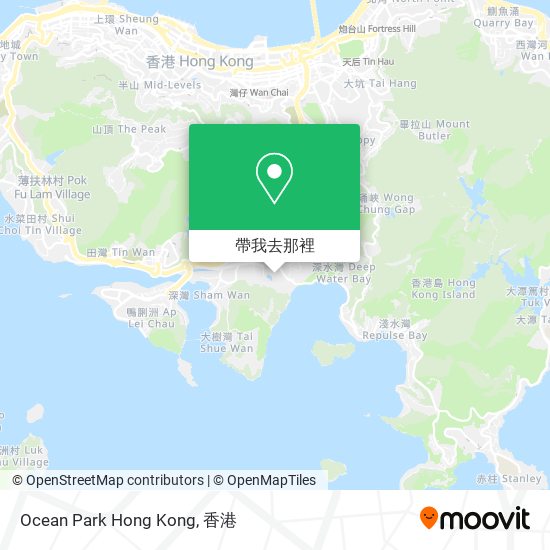 Ocean Park Hong Kong地圖