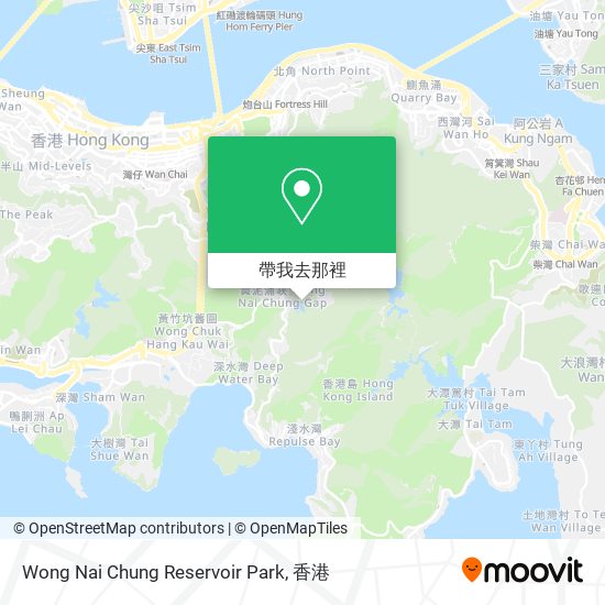 Wong Nai Chung Reservoir Park地圖