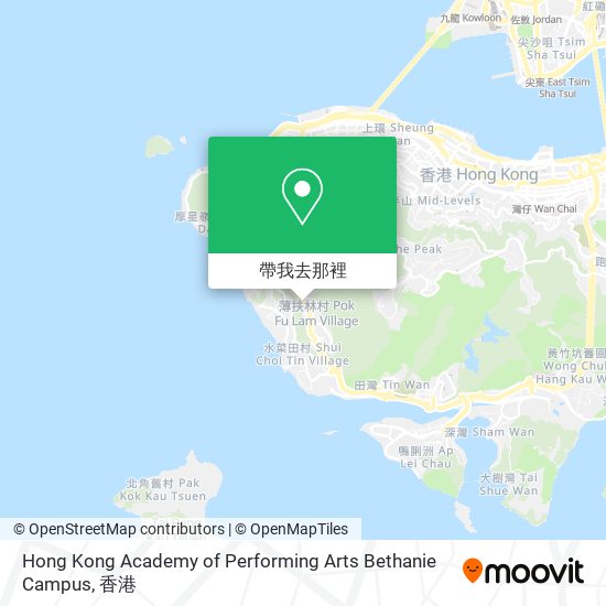 Hong Kong Academy of Performing Arts Bethanie Campus地圖