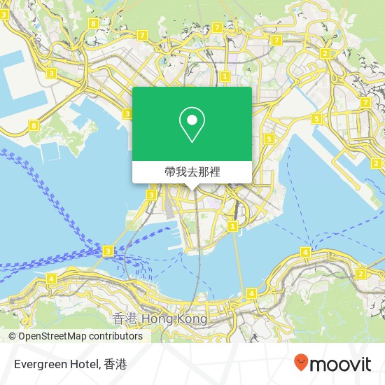 Evergreen Hotel地圖