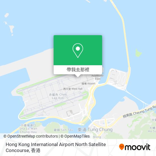 Hong Kong International Airport North Satellite Concourse地圖