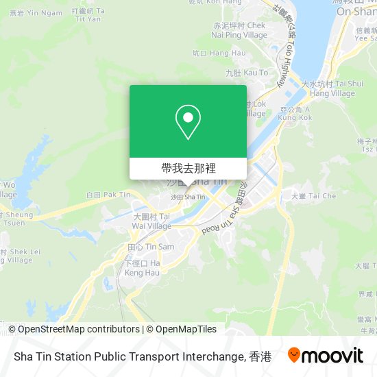 Sha Tin Station Public Transport Interchange地圖